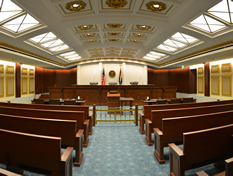 Colorado Court of Appeals Courtroom at the Ralph L. Carr Colorado Judicial Center